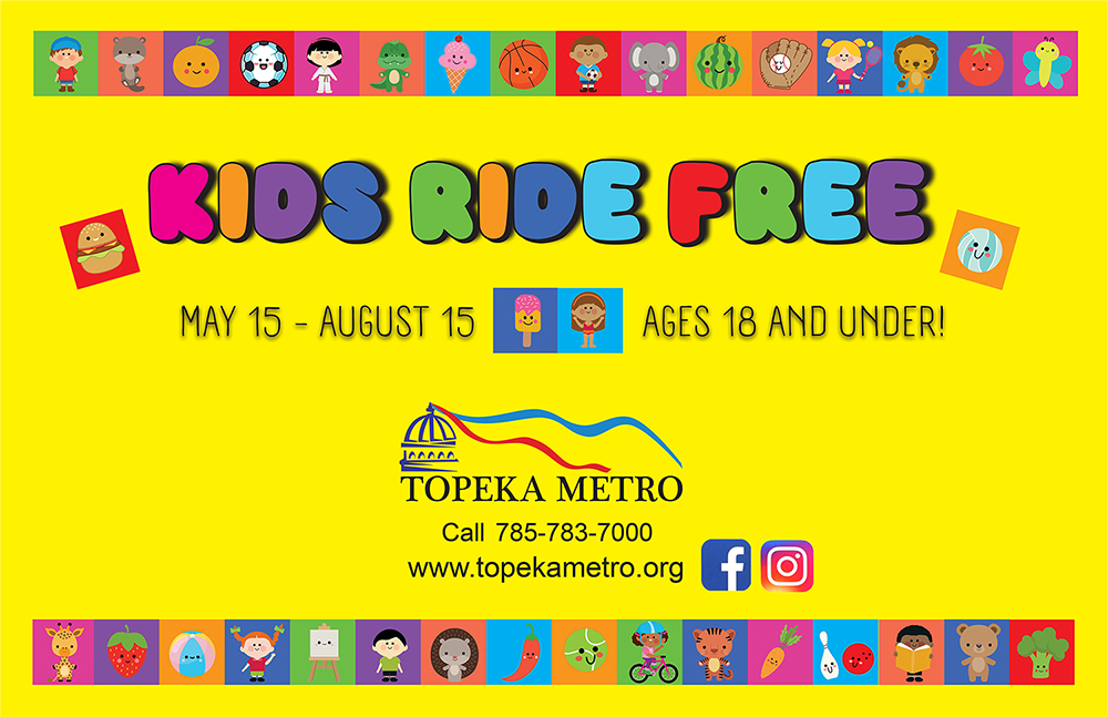 Topeka Metro's Kids Ride FREE! begins May 15th